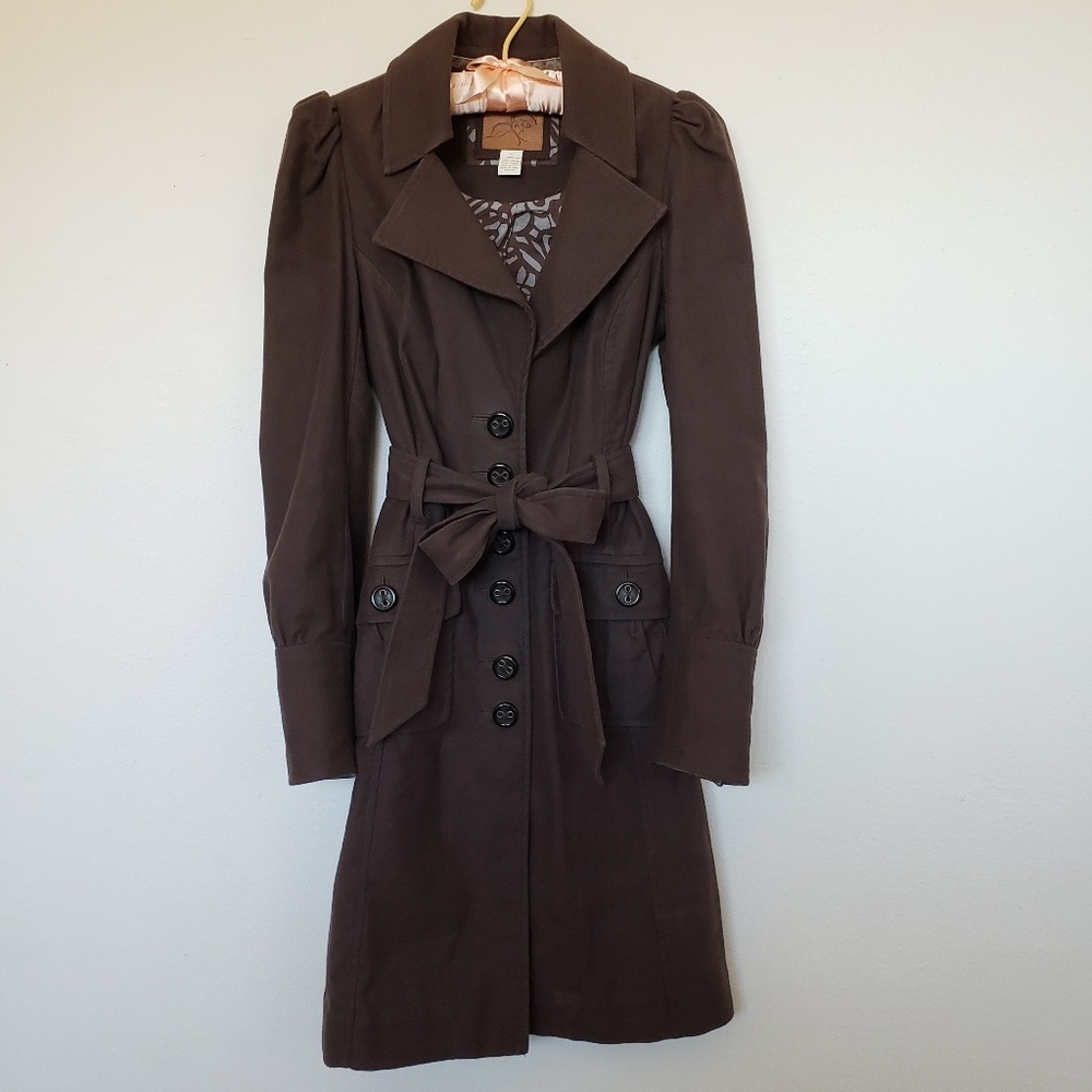 Anthropologie Cidra Brown Jacket Size 6